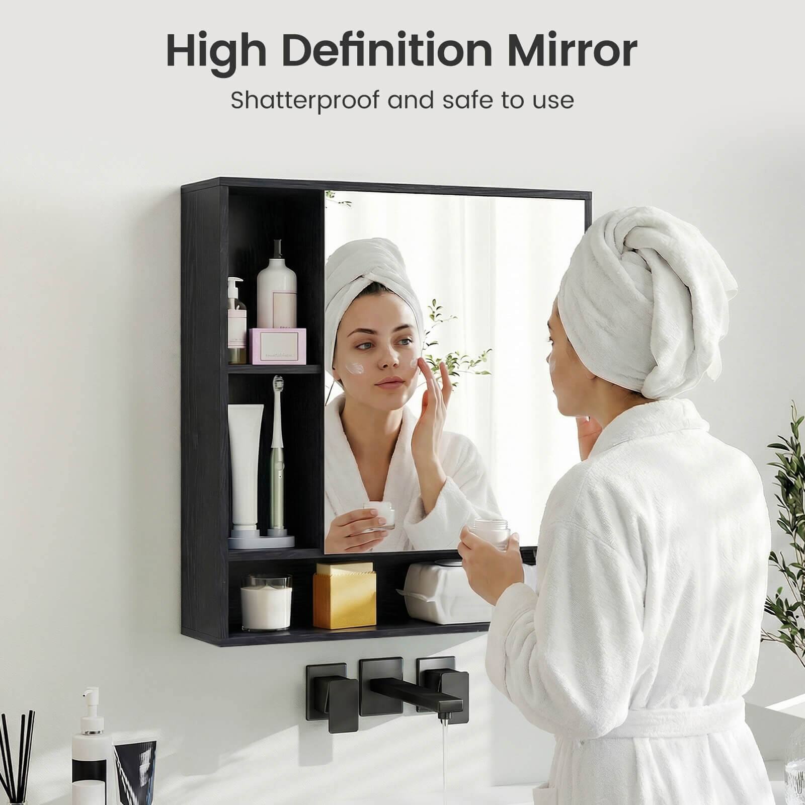 High Definition Mirror  
Shatterproof and safe to use