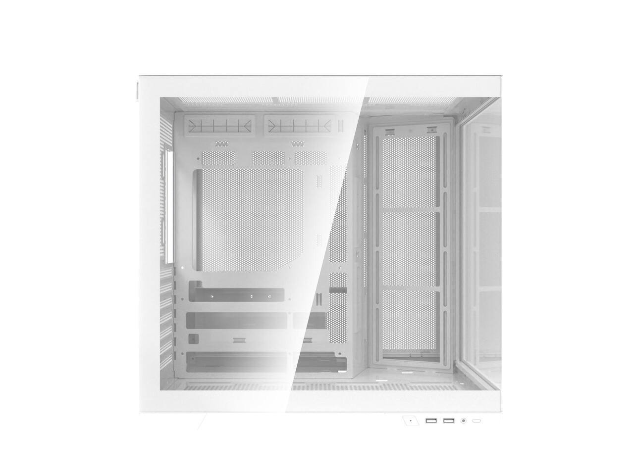 Alt View 1. Super Flower - Super Flower Thunder White / Panoramic Case / Tempered Glass ATX Mid Tower Computer Case - White.