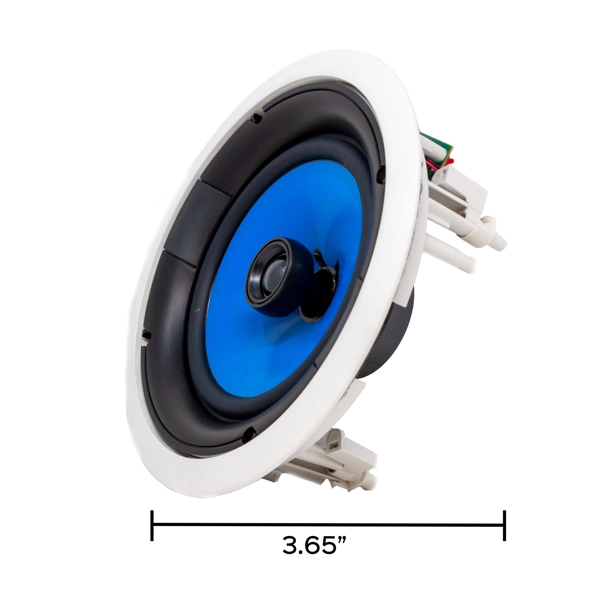 Alt View 5. Legrand - Legrand HT5800 5000 Series 8" Round In-Ceiling Speaker (Sold Individually) - Black/Gray.