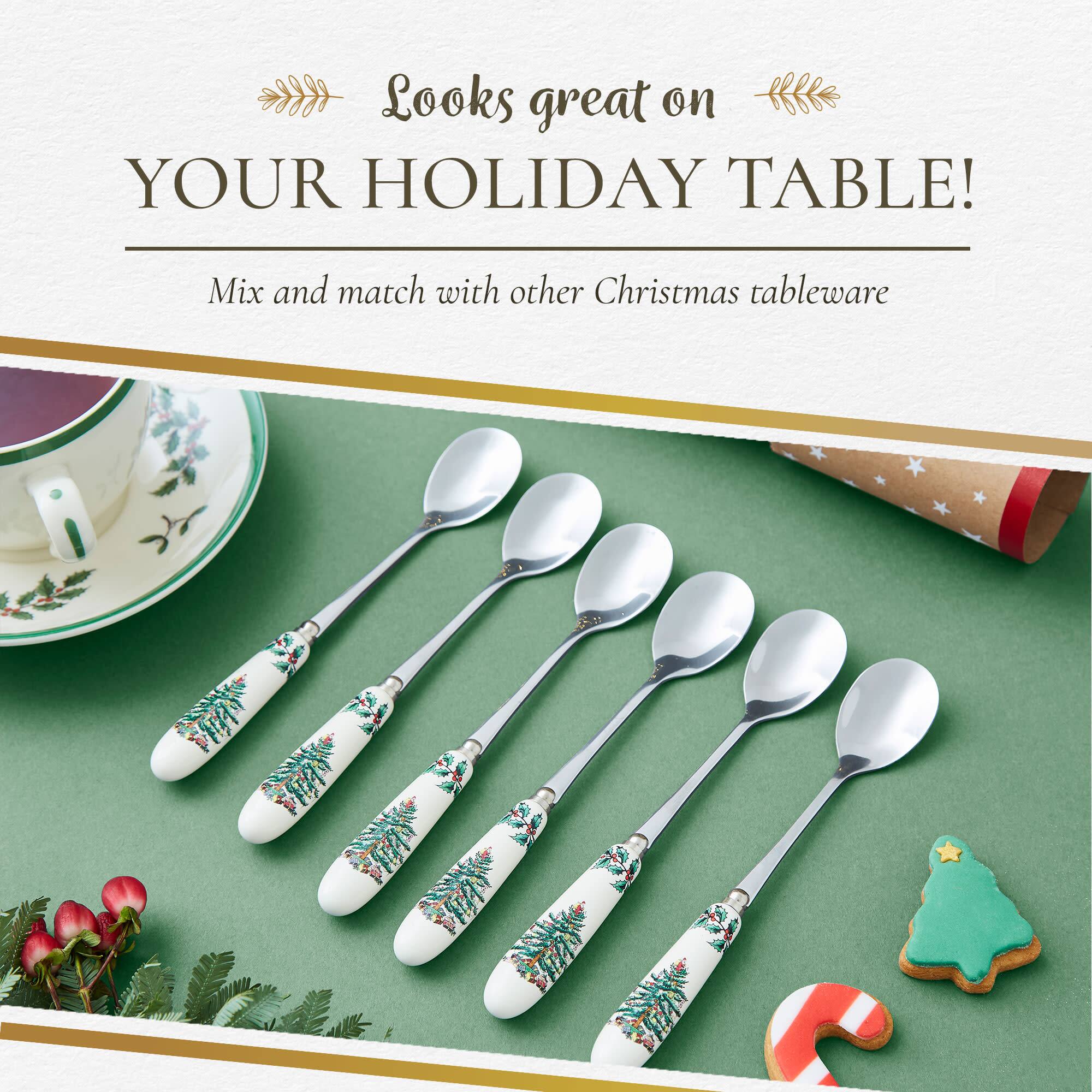 Looks great on YOUR HOLIDAY TABLE!  
Mix and match with other Christmas tableware