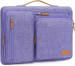 mosiso - 360 Protective Laptop Handbag Sleeve 15-15.6 inch for MacBook Pro 16 HP Acer Dell Lenovo ASUS - Purple