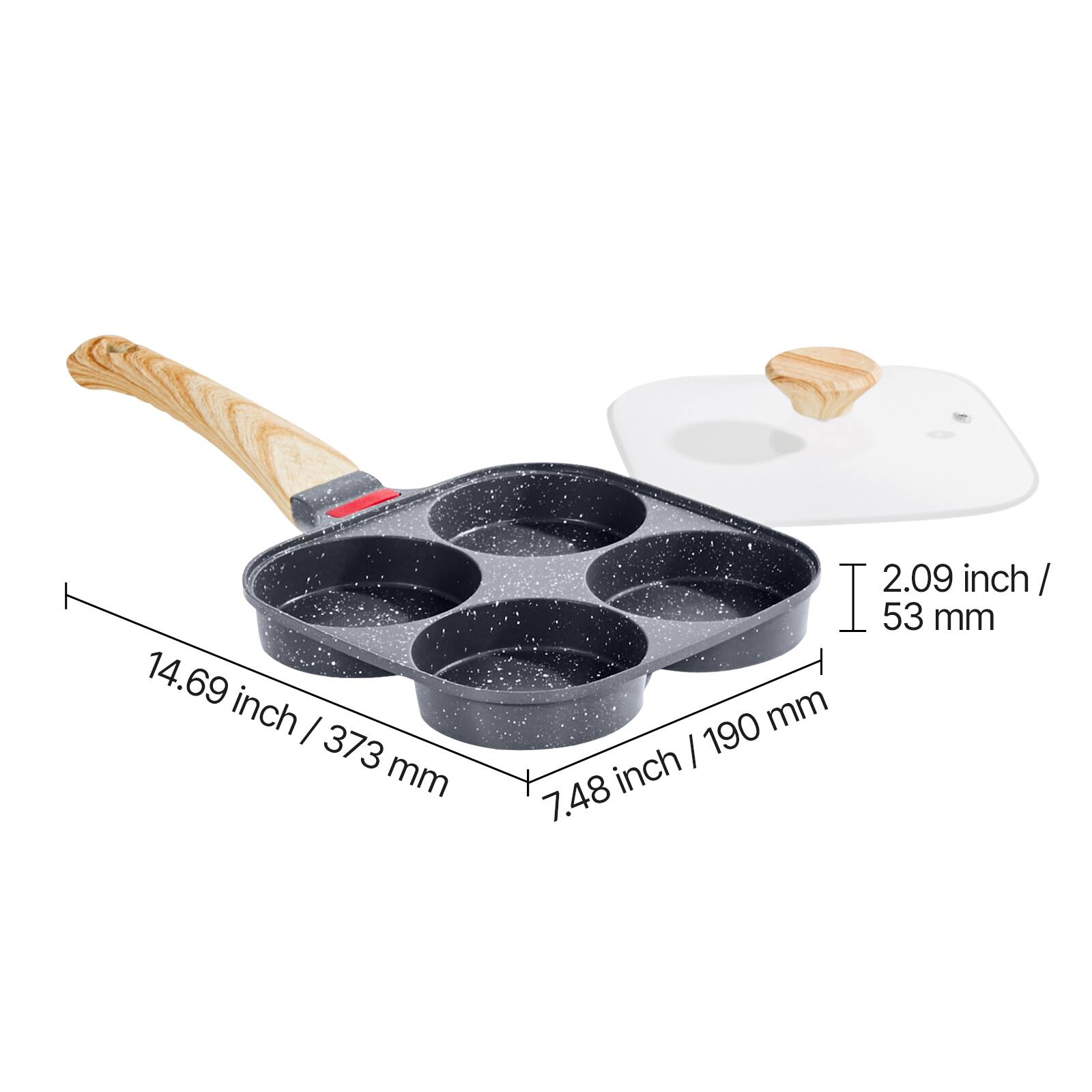 14.69 inch / 373 mm  
7.48 inch / 190 mm  
2.09 inch / 53 mm