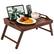 Front. LapGear - Rossie Home Medium Bamboo Media Bed Tray - Java.