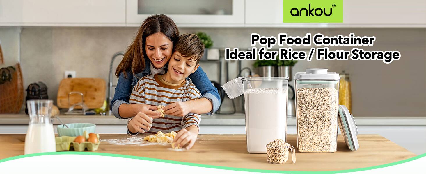 ankou Pop Food Container Ideal for Rice / Flour Storage