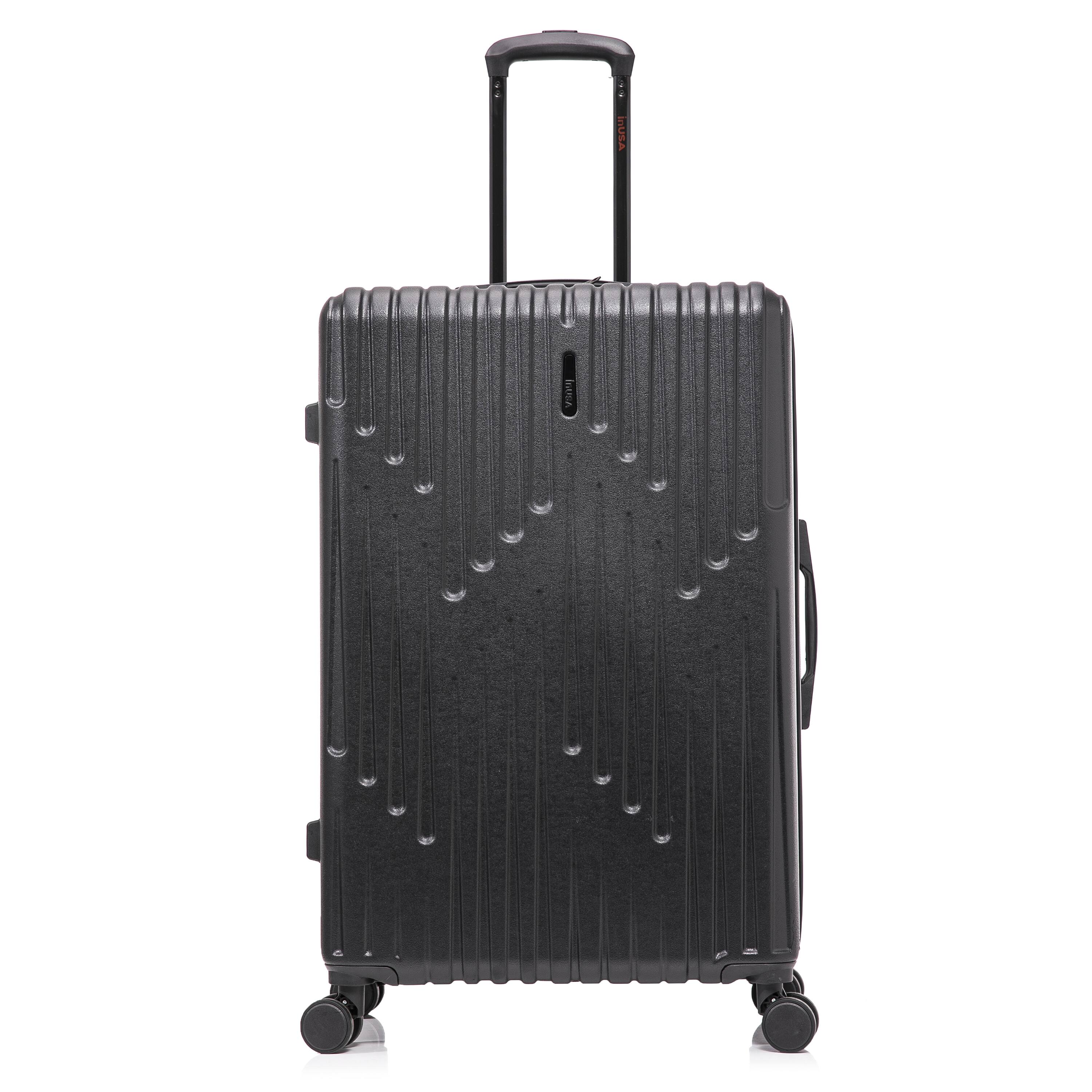 Alt View 4. InUSA - Drip lightweight hardside spinner luggage 28" - BLACK.