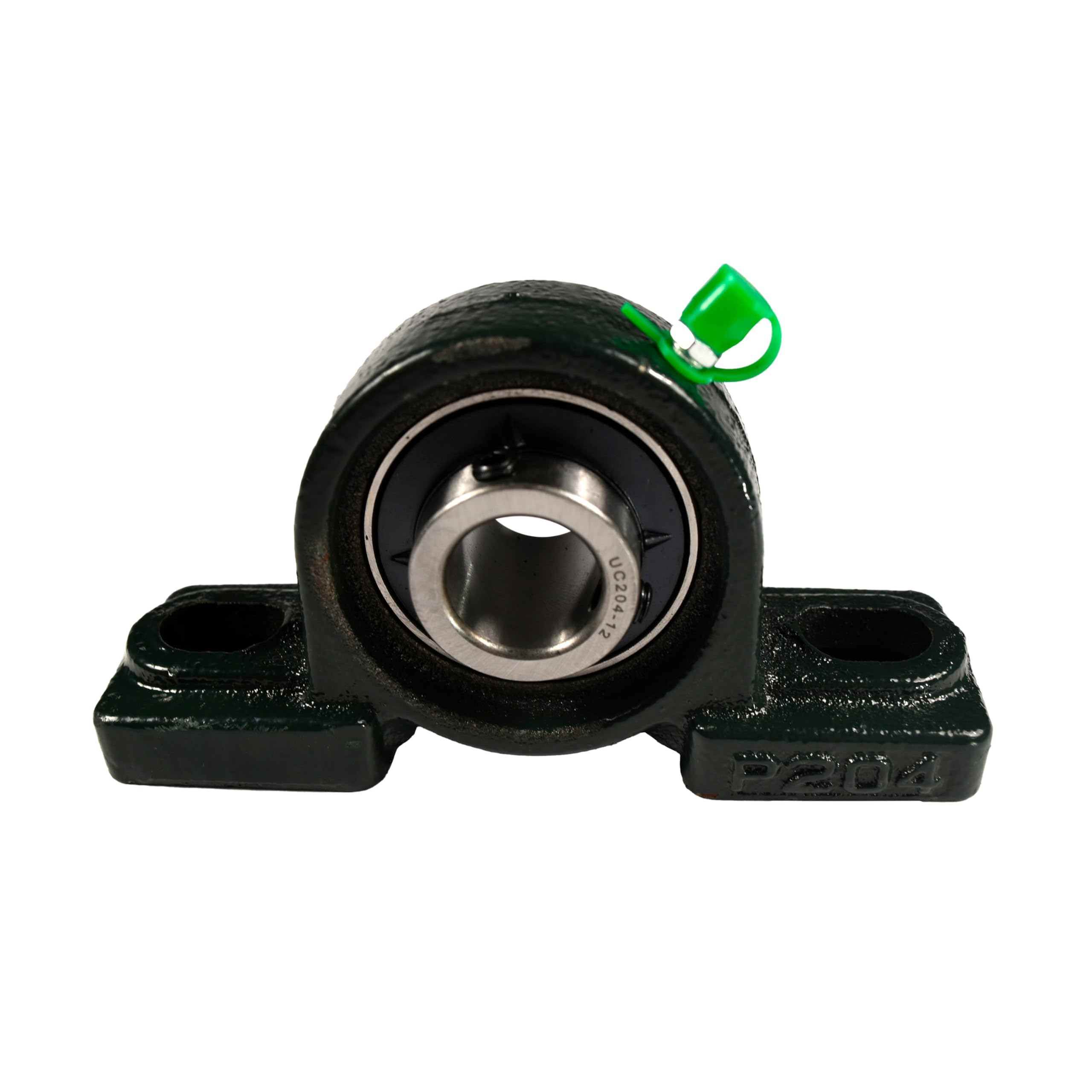 Left. HQRP - 2-Pack UCP204-12 2-Bolt Pillow Block Bearing 3/4 in Bore Self-Aligning Cast Iron Housing.