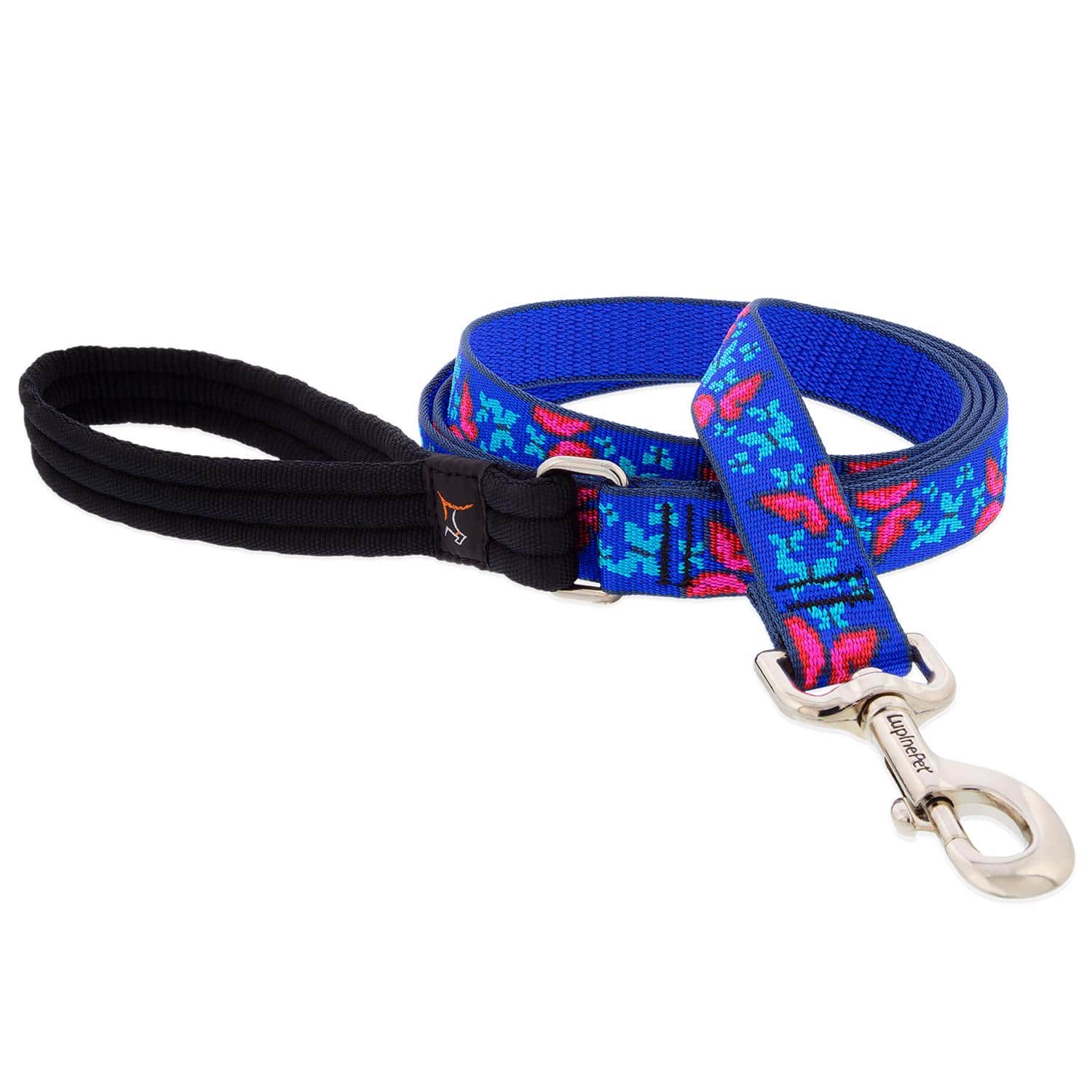 LupinePet - Blue/Pink Social Butterfly Nylon Dog Leash One Size Fits All - Multicolored price history on PriceWatchPro