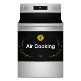 Whirlpool - 5.3 Cu. Ft. Freestanding Single Electric Range with Steam Air Fry and Air Baking - Stainless Steel