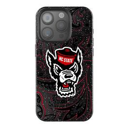Keyscaper - NCAA - NC State Wolfpack Paisley Bling iPhone Case - 14 - Black