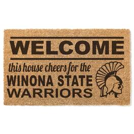 Jardine - Winona State Warriors 18" x 30" Welcome Doormat - Brown