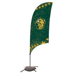 Victory Corps - NDSU Bison 7.5' Razor Feather Stake Flag with Base - Multicolor