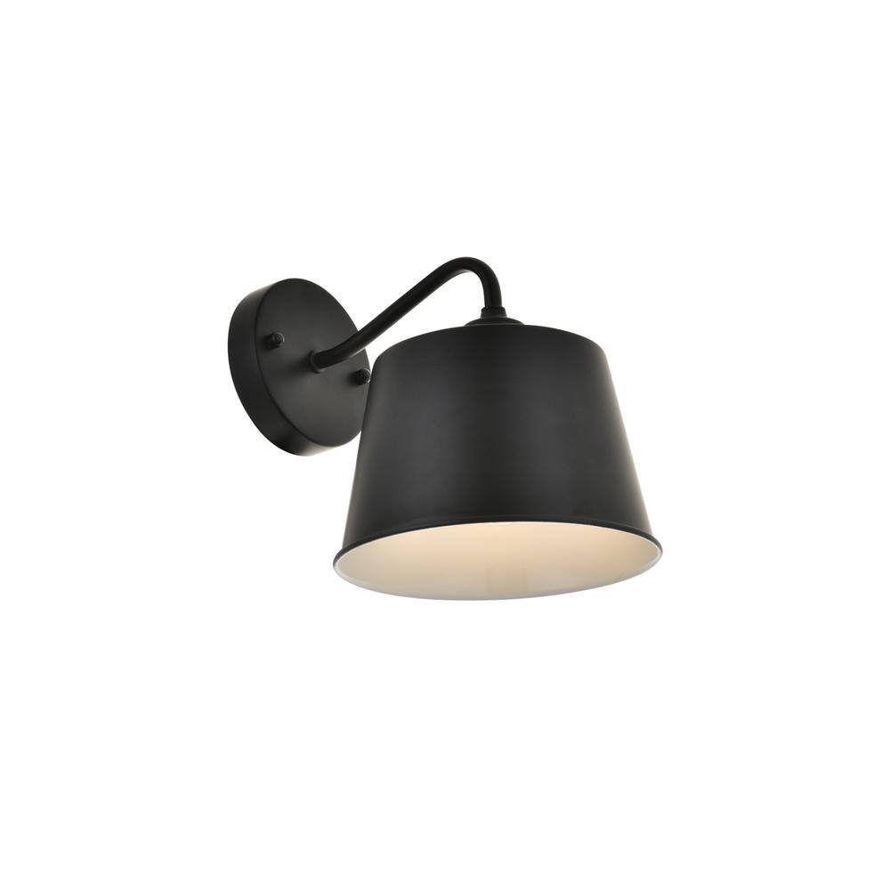 Alt View 4. Living District - Nota 1 light black Wall Sconce - Black.