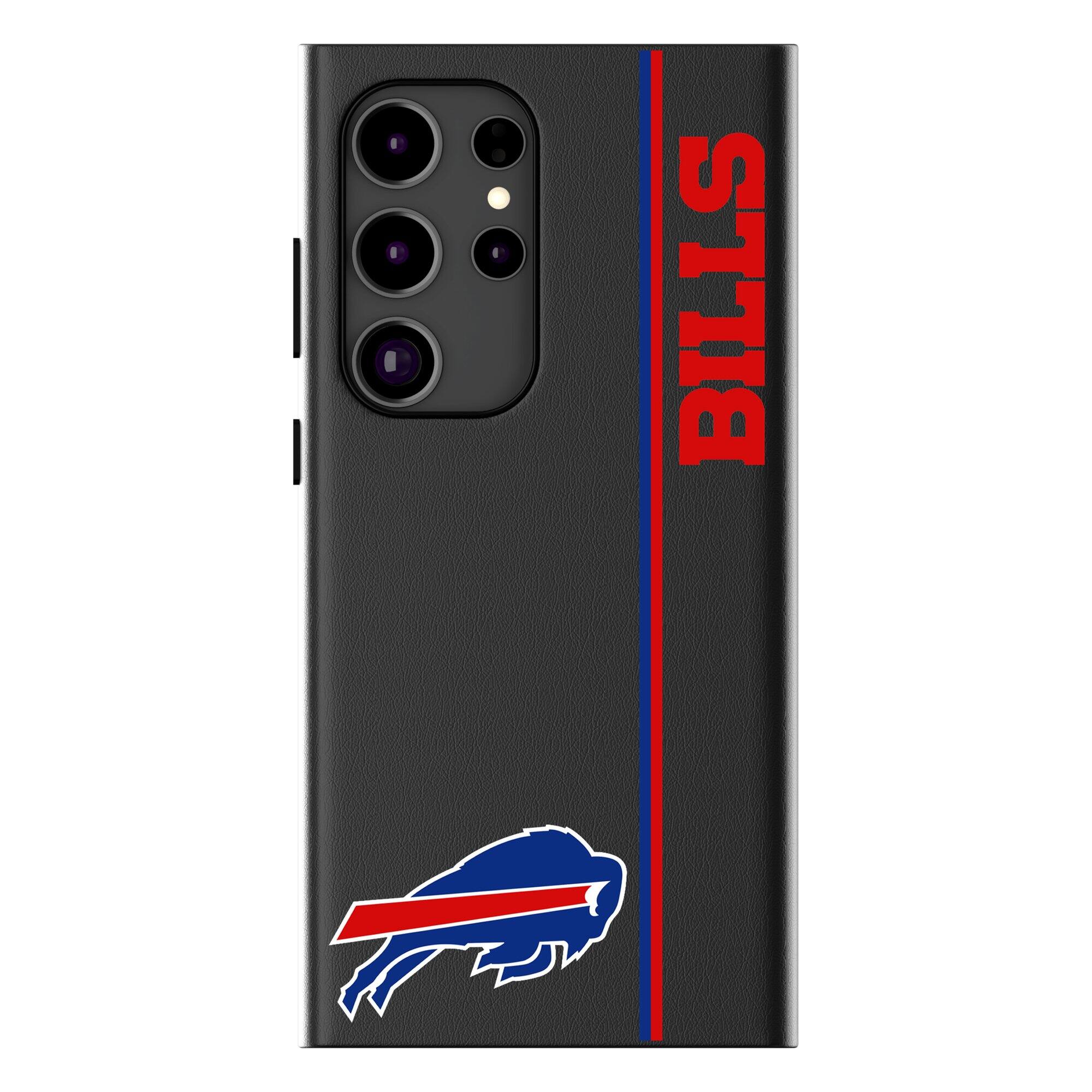 Front. Keyscaper - Buffalo Bills Galaxy Magnetic Bump Case - S25 Ultra - Black.