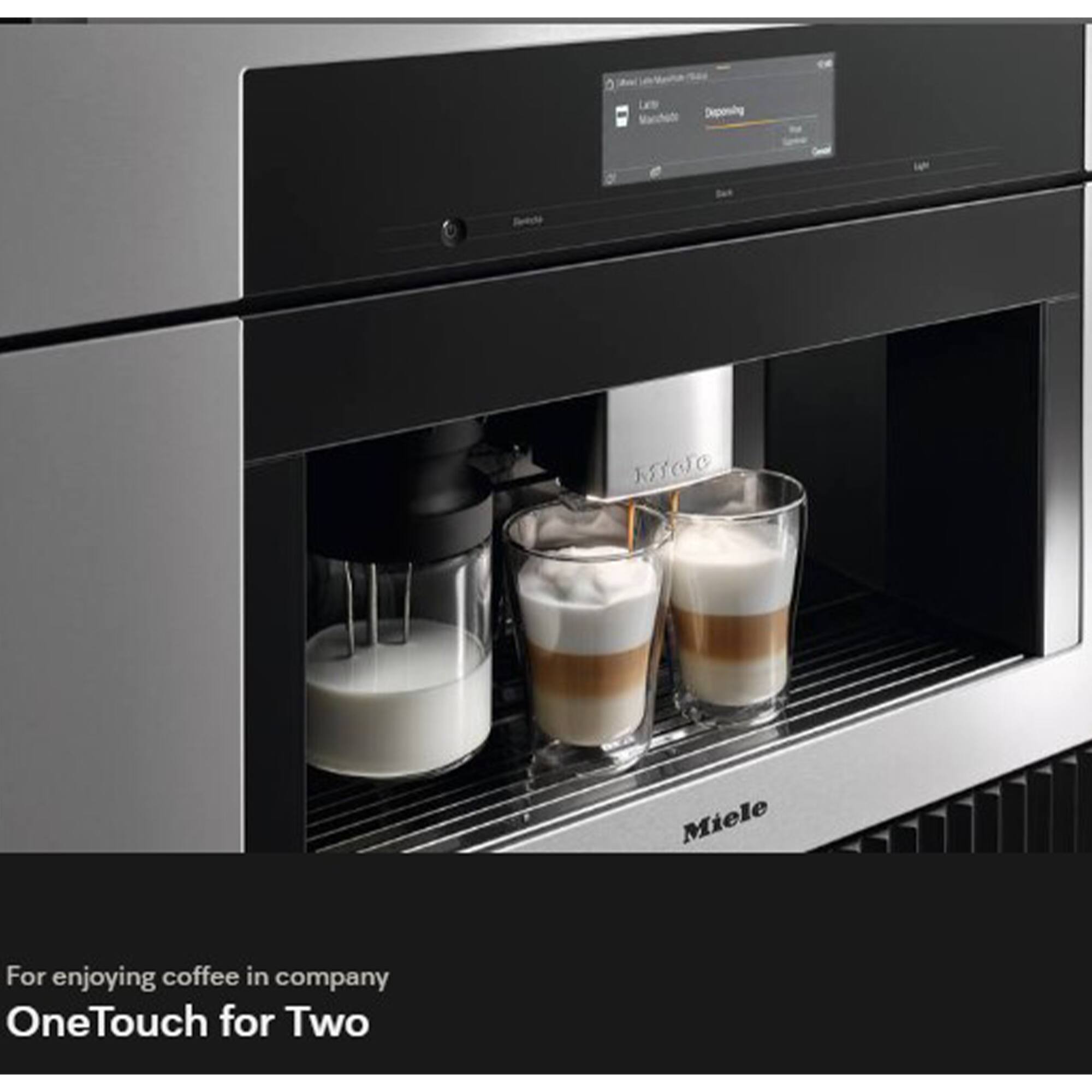 Marchat Depersing Setdc KS0C Miele  
For enjoying coffee in company  
OneTouch for Two
