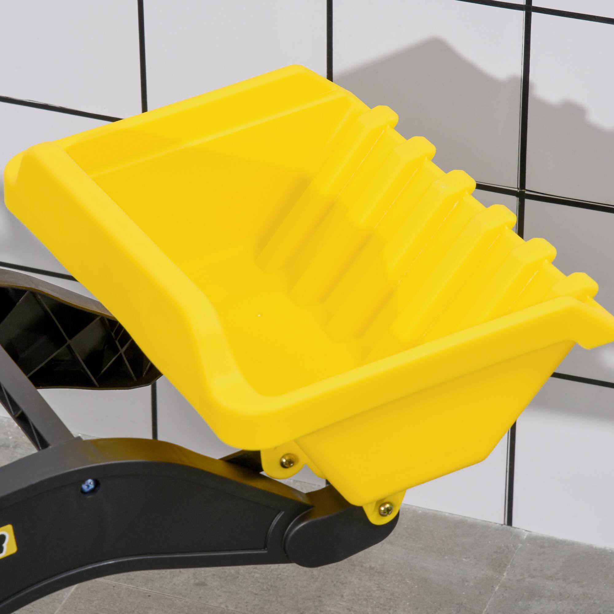 Alt View 5. Aosom - Kids Manual Pedal Ride-On Excavator with Front Loader Digger, Ride-On Tractor for 3 Year Old.