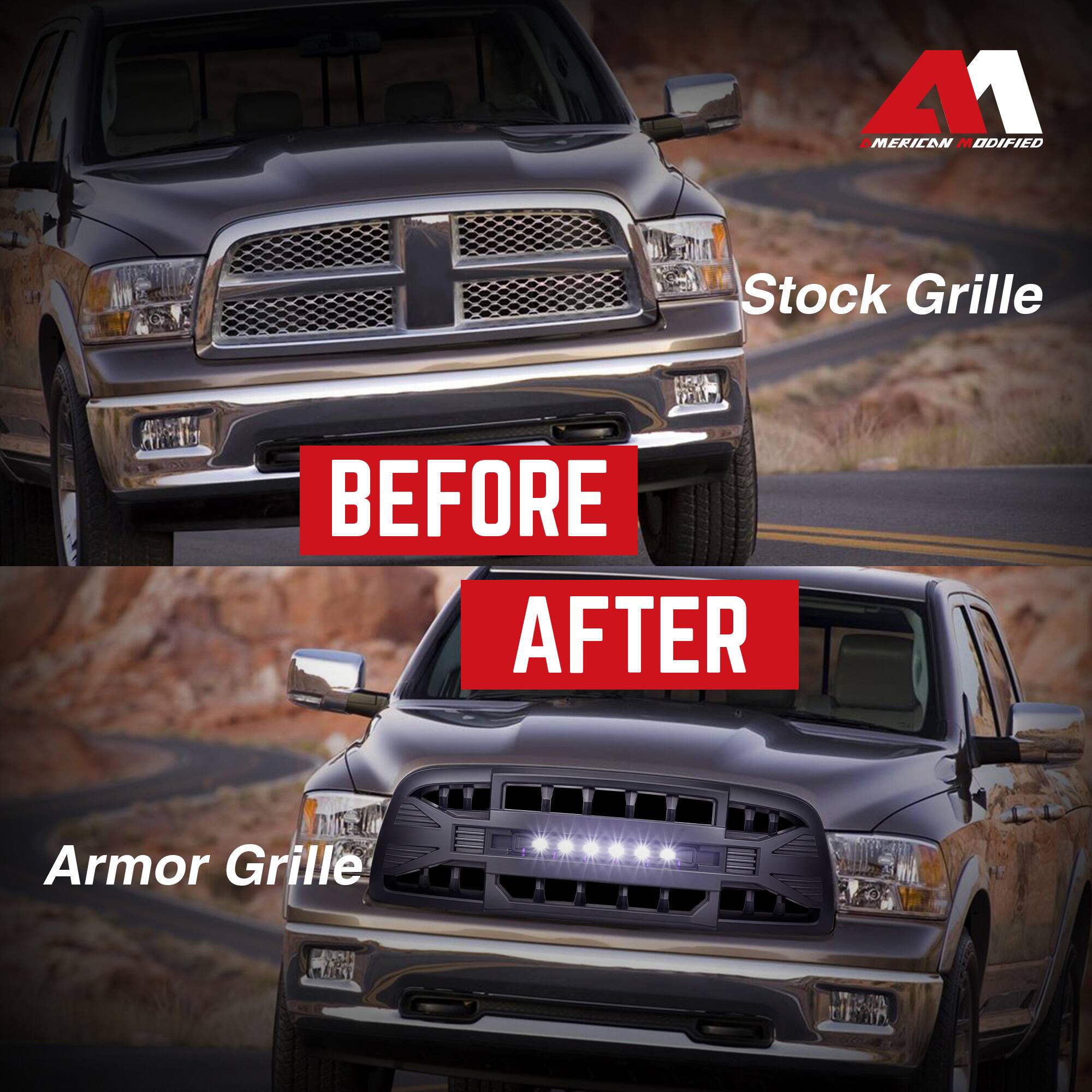 **Before**

Stock Grille

**After**

Armor Grille