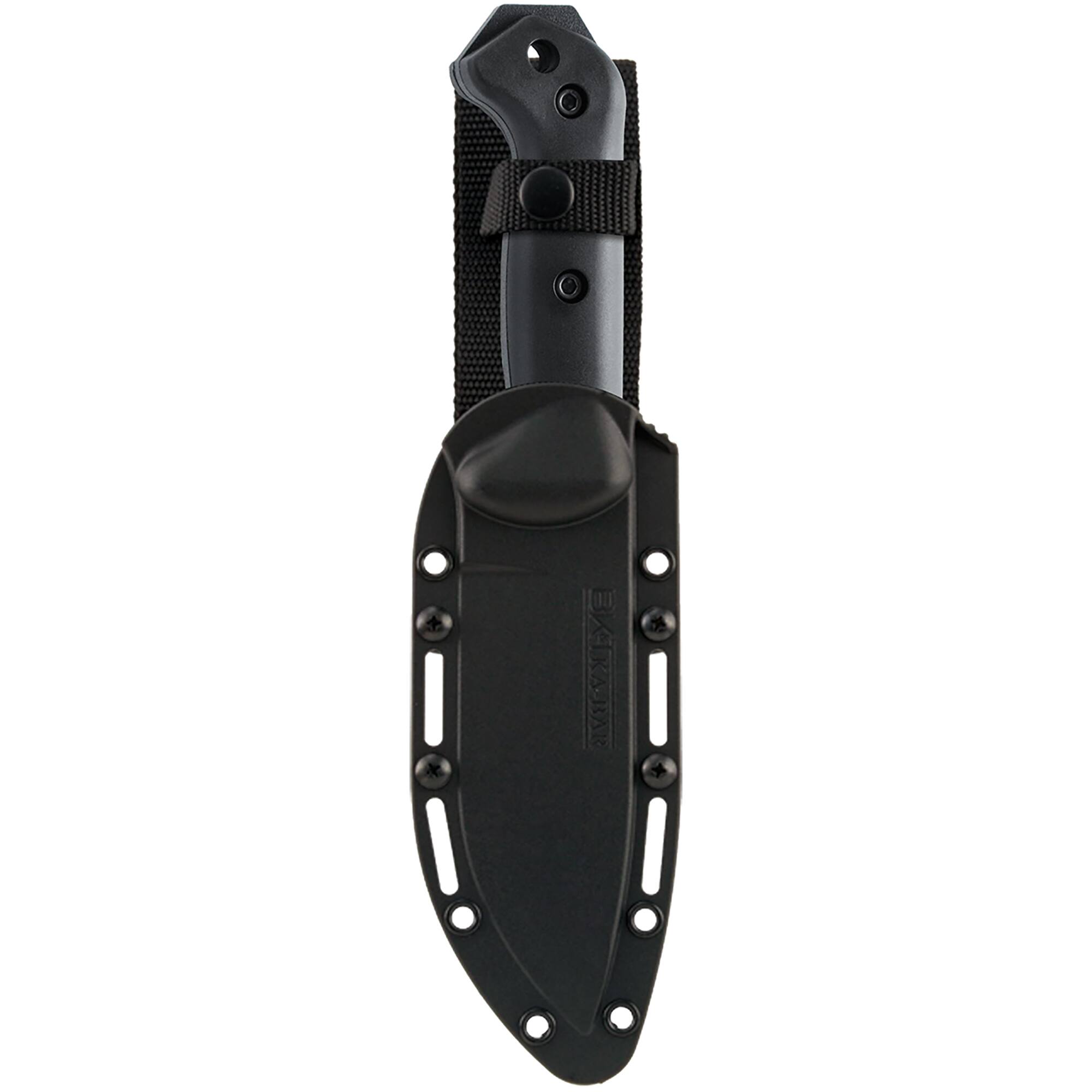 Alt View 2. KA-BAR - KA-BAR 5.25" Straight Edge Fixed Blade Becker Campanion Knife w/ Sheath - Black.