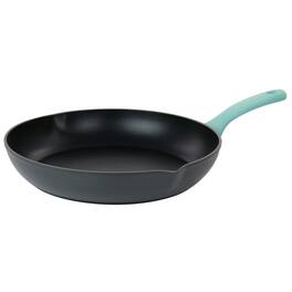 Oster - Rigby 9.5 Inch Aluminum Nonstick Frying Pan with Pouring Spouts - Blue
