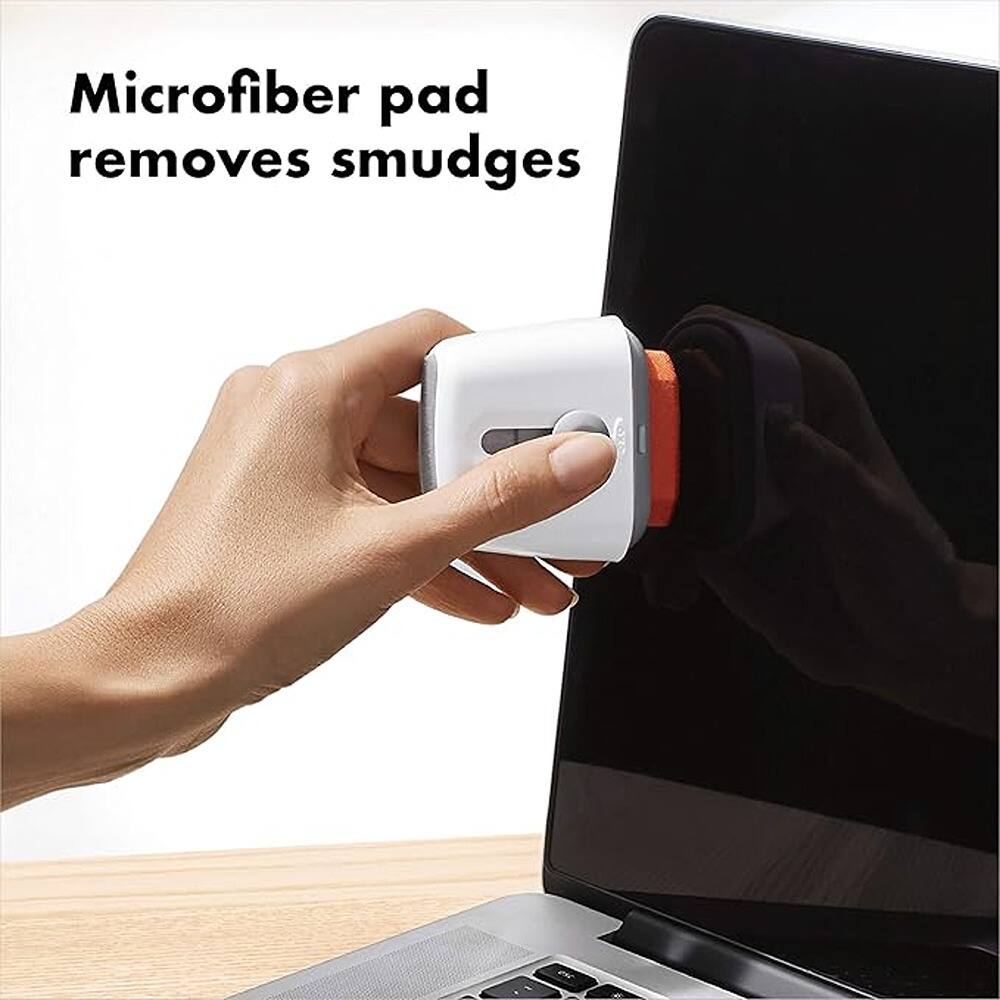 Microfiber pad removes smudges