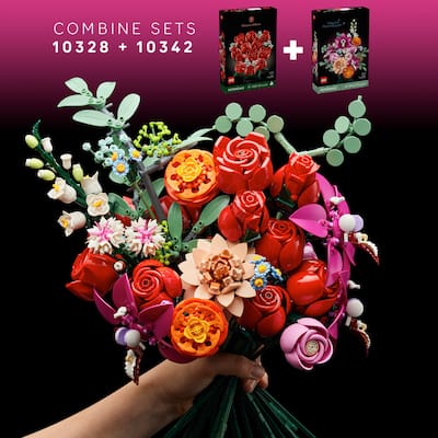 LEGO Botanicals Pretty Pink Flower Bouquet Building Set for Adults LEGO Botanicals Pretty Pink Flower Bouquet Building Set for Adults