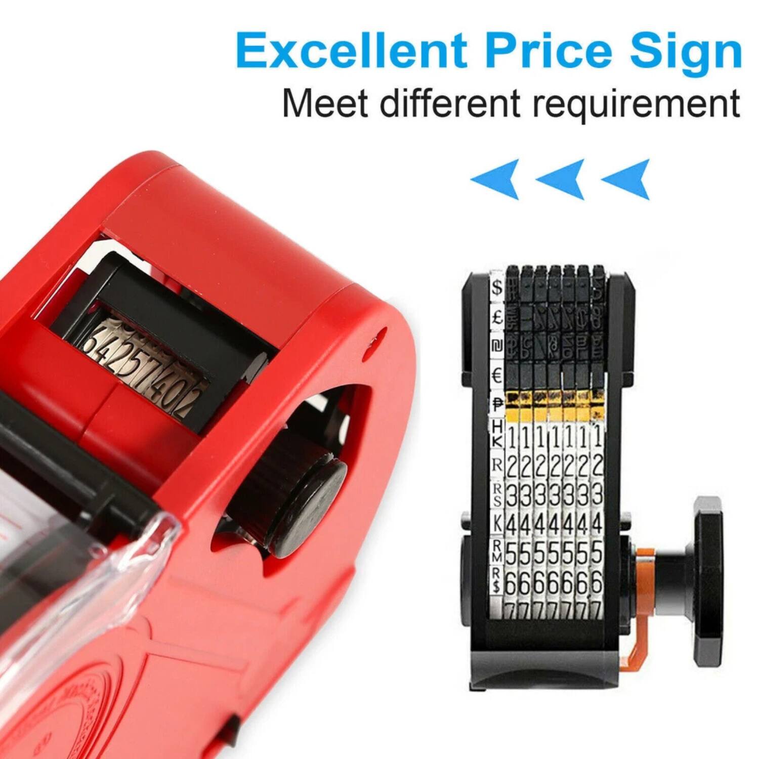 Excellent Price Sign  
Meet different requirement  

64257402  

$  
€  
£  
¥  
HK  
1111111  
R  
2222222  
RS  
3333333  
K  
4444444  
R  
5555555  
R  
6666666  
GD