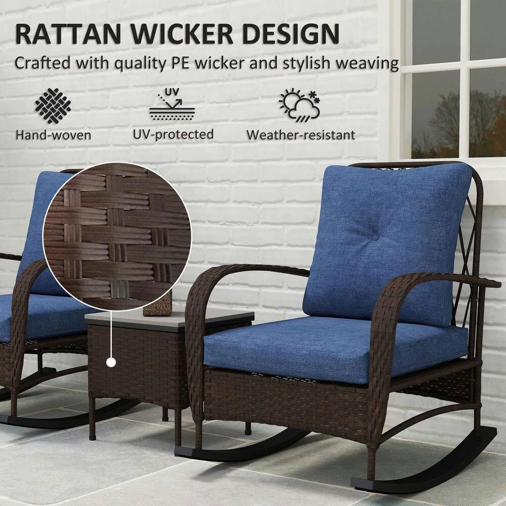 RATTAN WICKER DESIGN  
Crafted with quality PE wicker and stylish weaving  

- Hand-woven  
- UV-protected  
- Weather-resistant