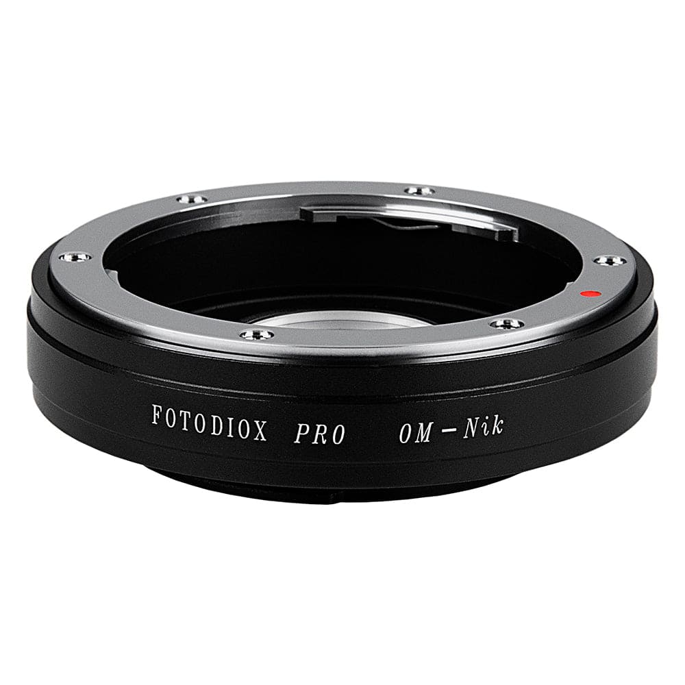 Fotodiox - Pro Lens Adapter - Compatible with Olympus OM (Film Era) Mount Lenses to fit Nikon F Mount Cameras