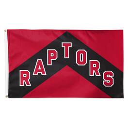 WinCraft - Toronto Raptors 3' x 5' Horizontal Stripe Deluxe Single-Sided Flag - Multicolor