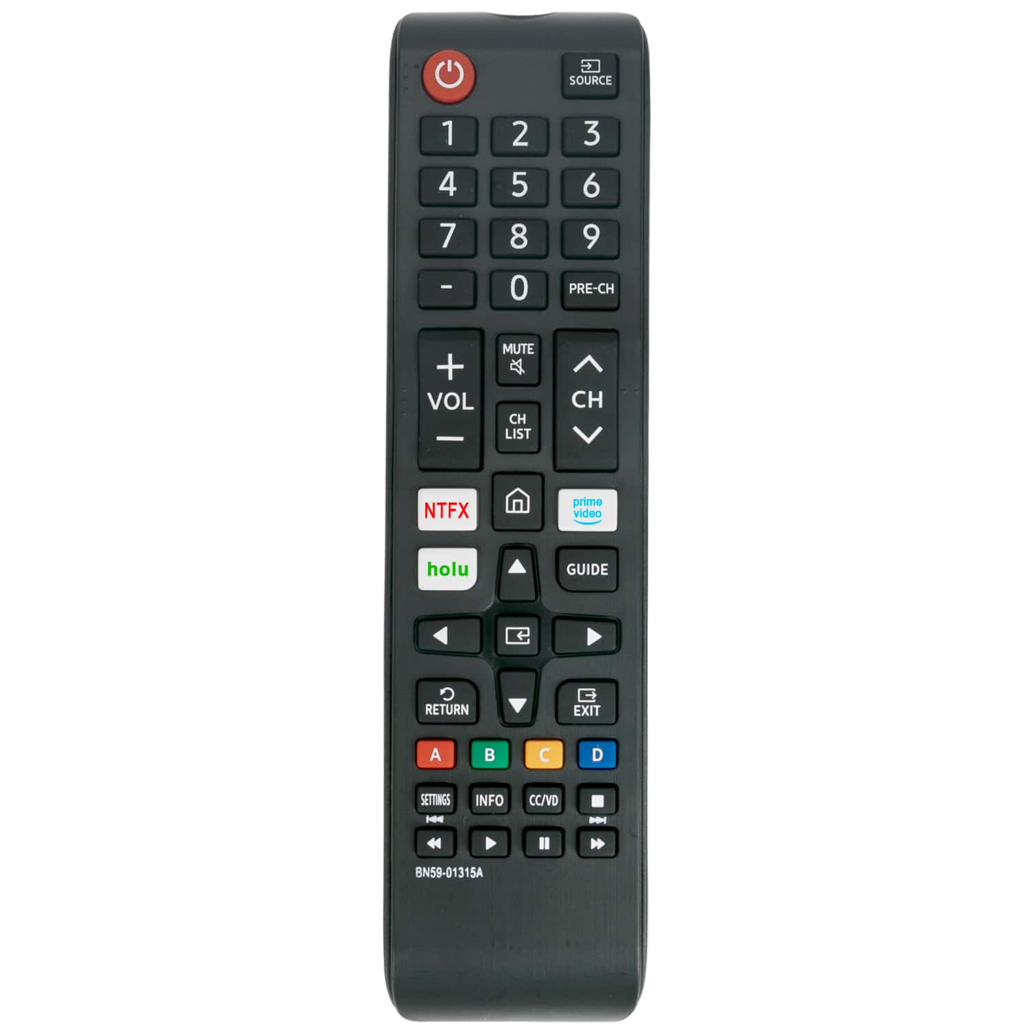 ZdalaMit - BN59-01315A Replacement Remote Control BN59-01315E BN59-01315J fit for Samsung Smart TV UN43RU7100 UN43RU7200 - Black