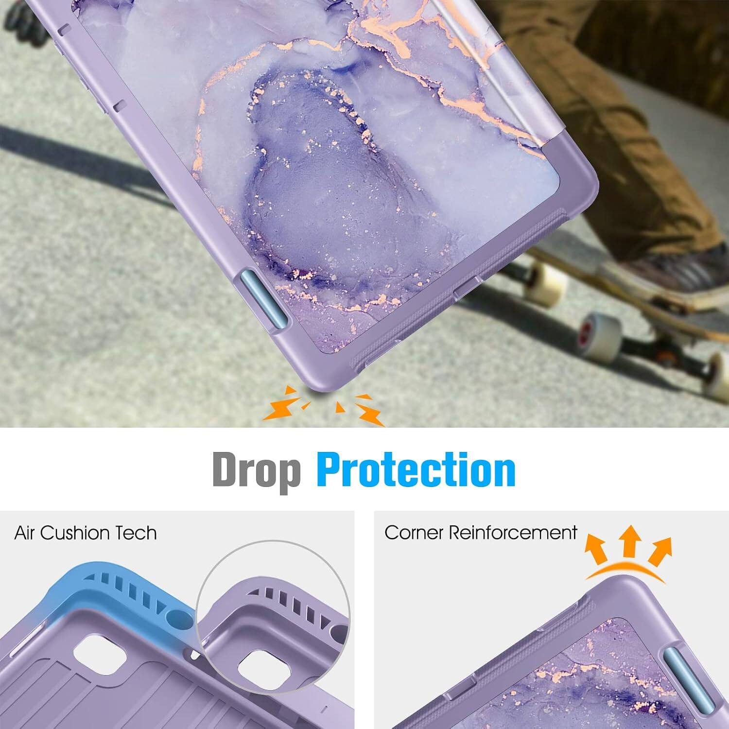 Drop Protection  
Air Cushion Tech  
Corner Reinforcement