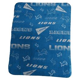 Logo Brands - Detroit Lions 50" x 60" Classic Fleece Blanket - Multicolor