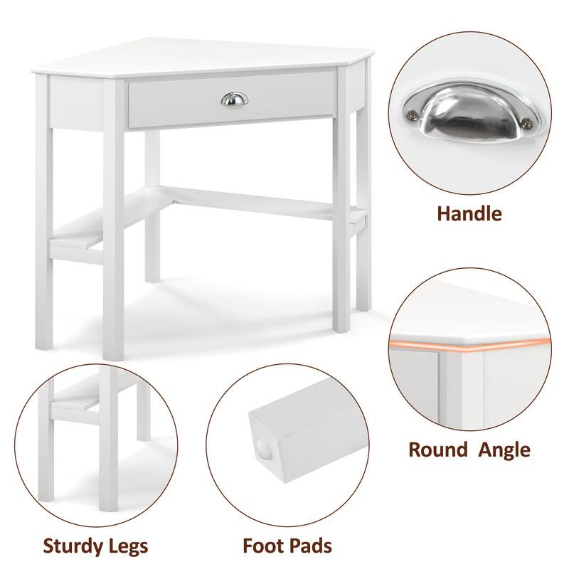Handle, Round Angle, Sturdy Legs, Foot Pads