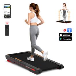 Sperax - Walking Treadmill Pad with APP, 3 in 1 Under Desk Treadmill with 10-Level Automatic Incline RM-P2max - Red-Black