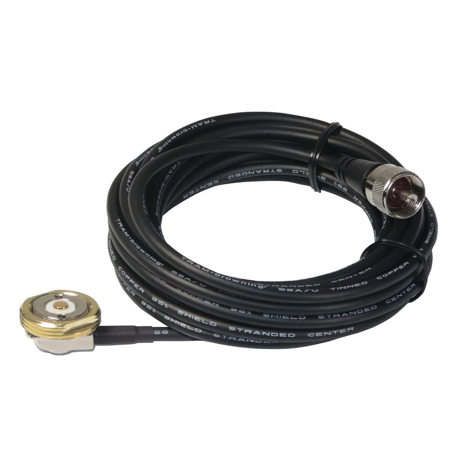 Browning - Br1015 - Uhf 3/4-inch Fully Enclosed Nmo Hole Mount With Preinstalled Uhf Male Pl-259 Connector - Black