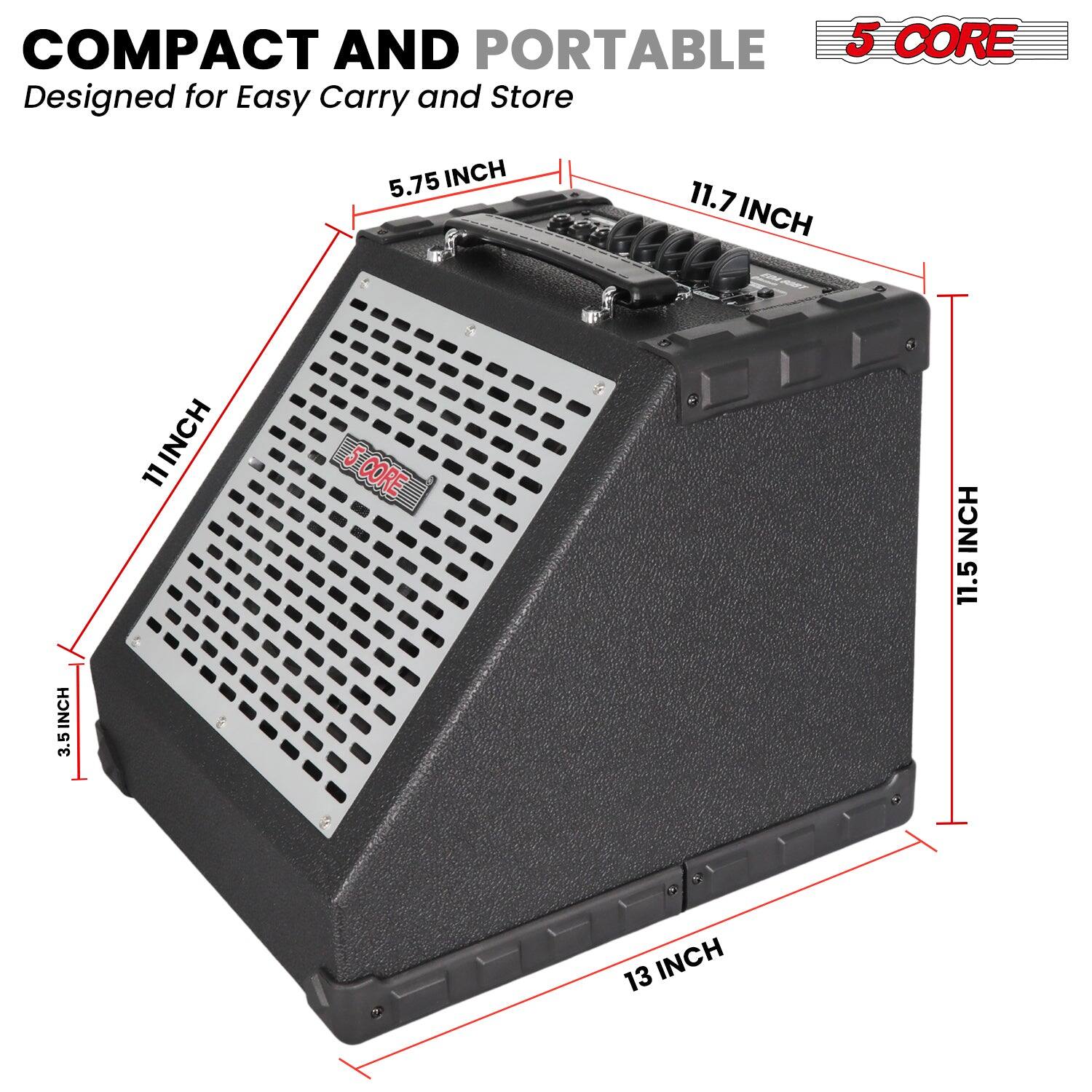 COMPACT AND PORTABLE  
Designed for Easy Carry and Store  

5 CORE  

5.75 INCH  
11.7 INCH  
11 INCH  
3.5 INCH  
11.5 INCH  
13 INCH