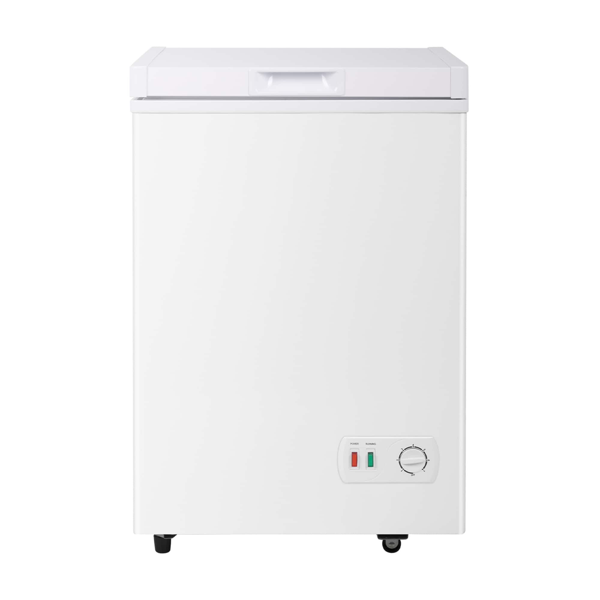 Vaczon - 4.2 Cubic Feet Chest Freezer, Small Deep Freezer with Mechanical Temperature Control,Ideal for Kitchen, Dorm, or Garage - White