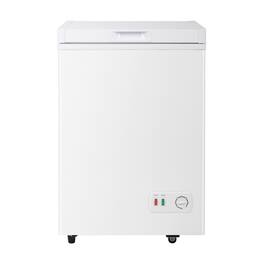 Vaczon - 4.2 Cubic Feet Chest Freezer, Small Deep Freezer with Mechanical Temperature Control,Ideal for Kitchen, Dorm, or Garage - White