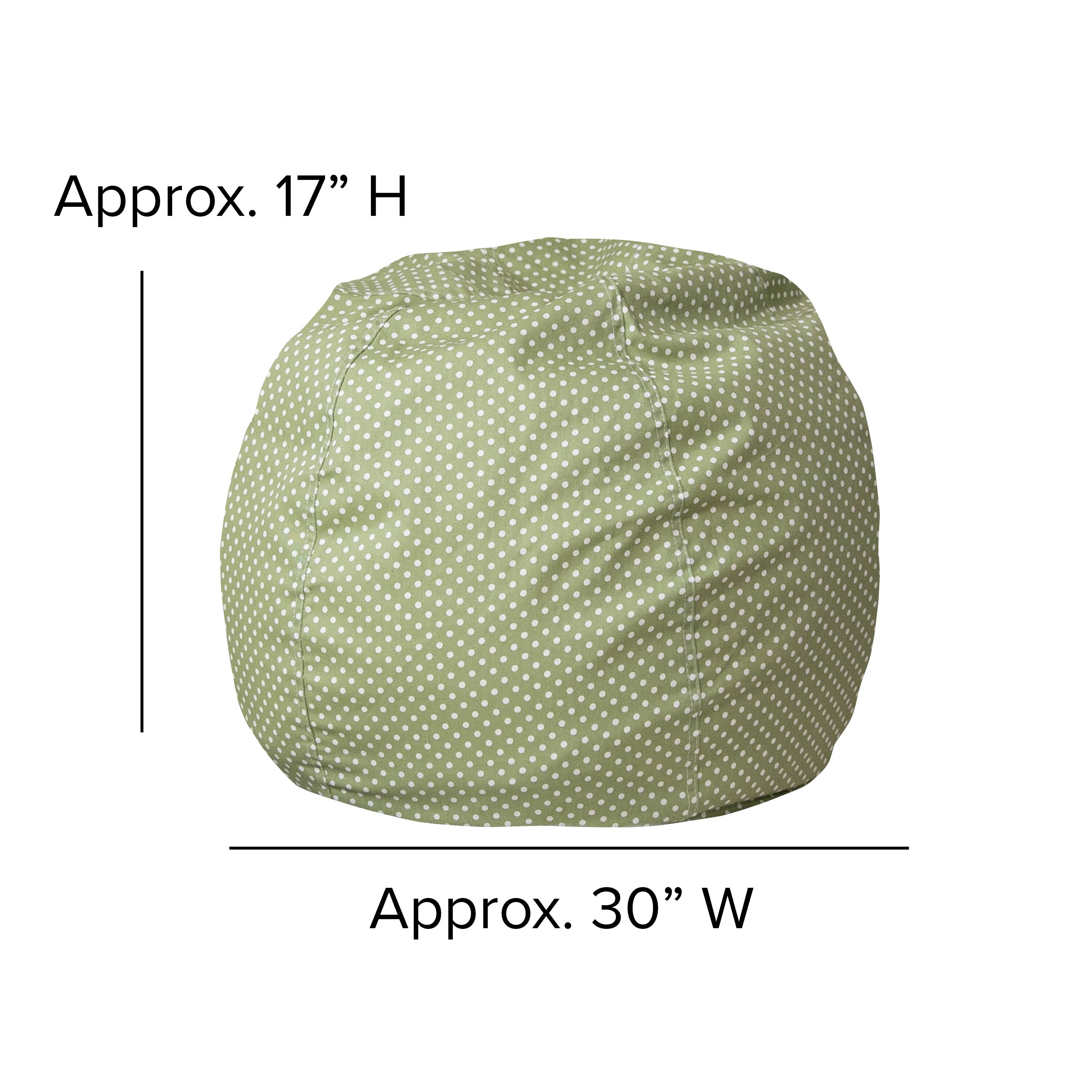 Alt View 12. Alamont Home - Small Bean Bag Chair for Kids and Teens - Green Dot.