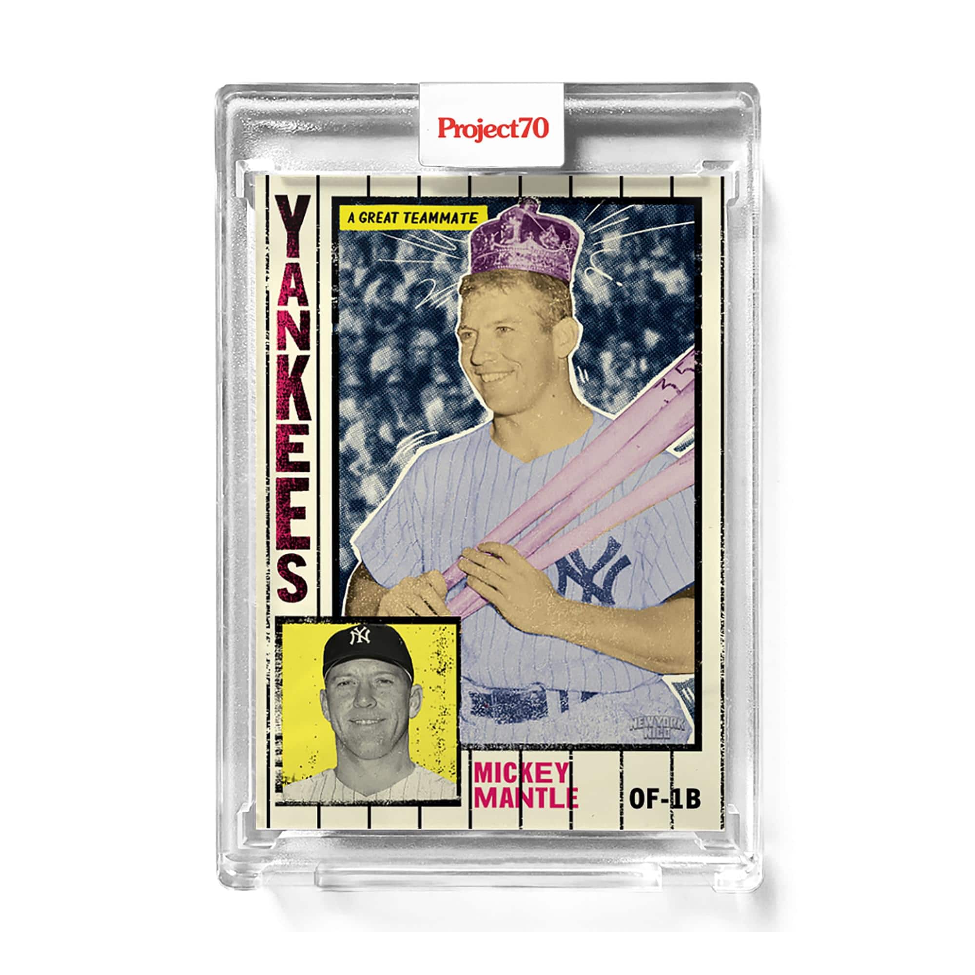 MLB Topps Project70 Card 284 | 1984 Mickey Mantle by New York Nico - Purple
