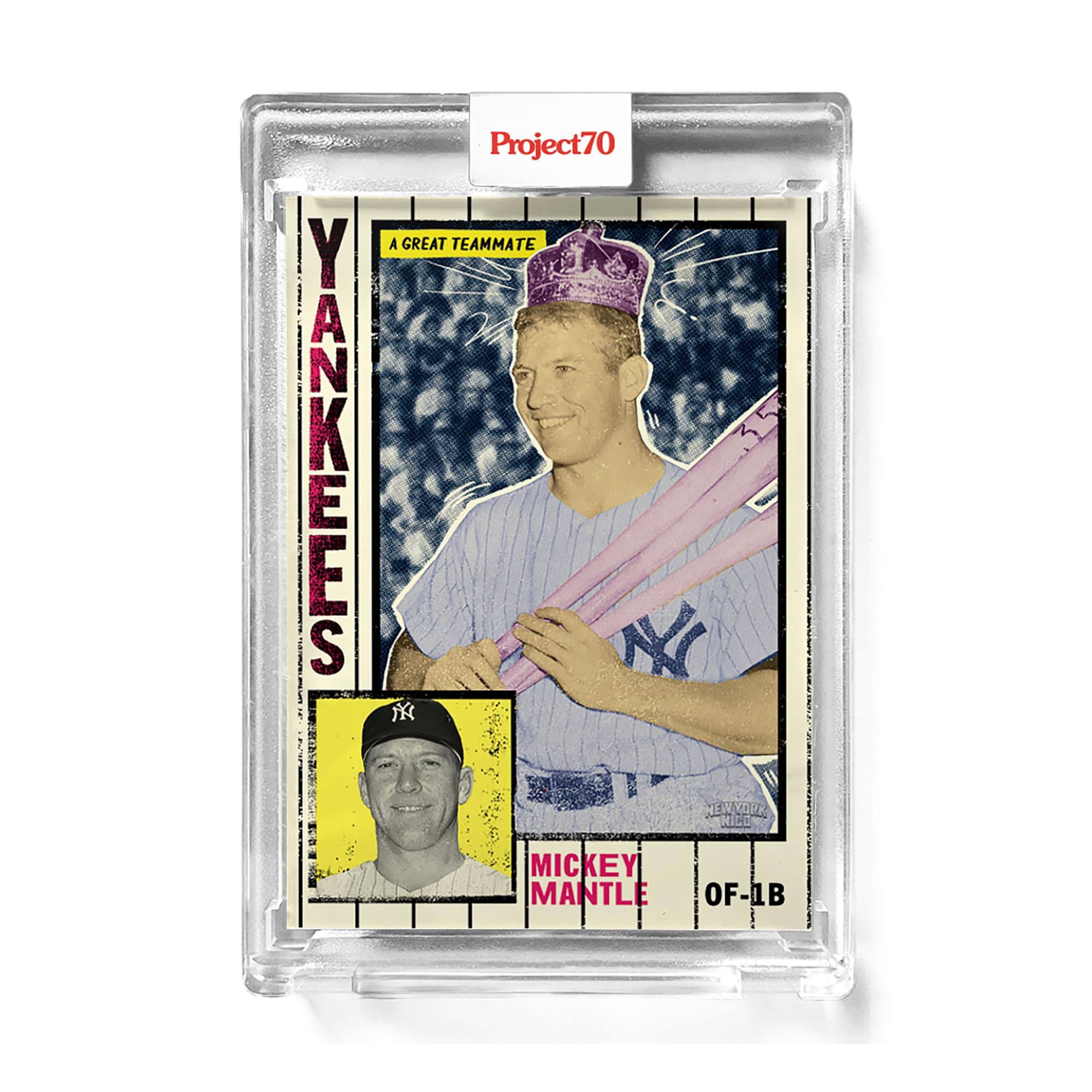 MLB Topps Project70 Card 284 | 1984 Mickey Mantle by New York Nico - Purple