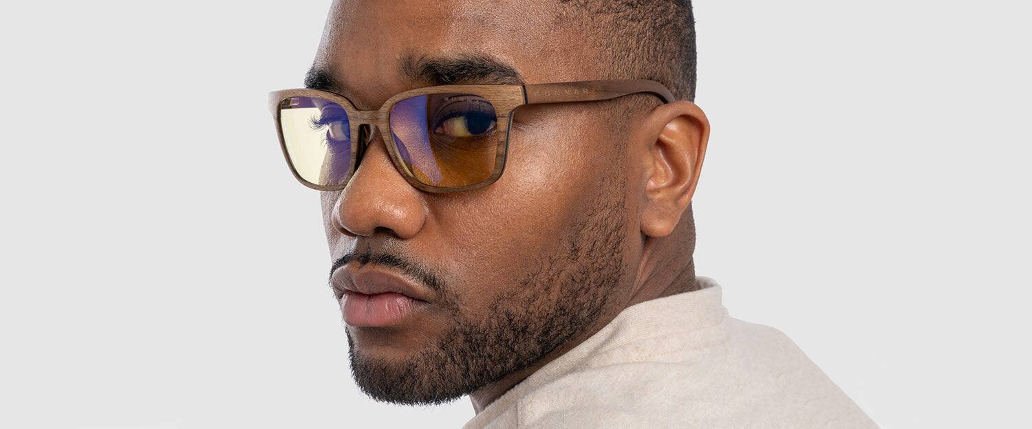 Alt View 2. GUNNAR - GUNNAR Groot Guardians of the Galaxy Blue Light Blocking Computer And Gaming Glasses - Clear - Walnut.