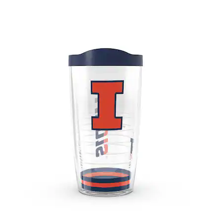 Front. Tervis - Illinois Fighting Illini 16oz. Arctic Classic Travel Tumbler - Multicolor.