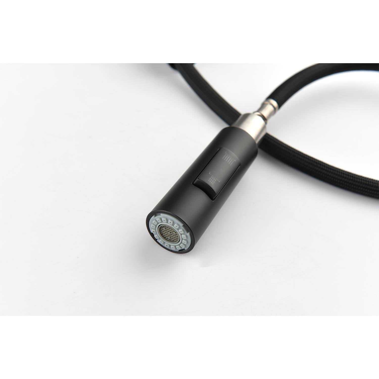 Back. Siljoy - Kitchen Faucet with Pull Down Sprayer - Matte Black.