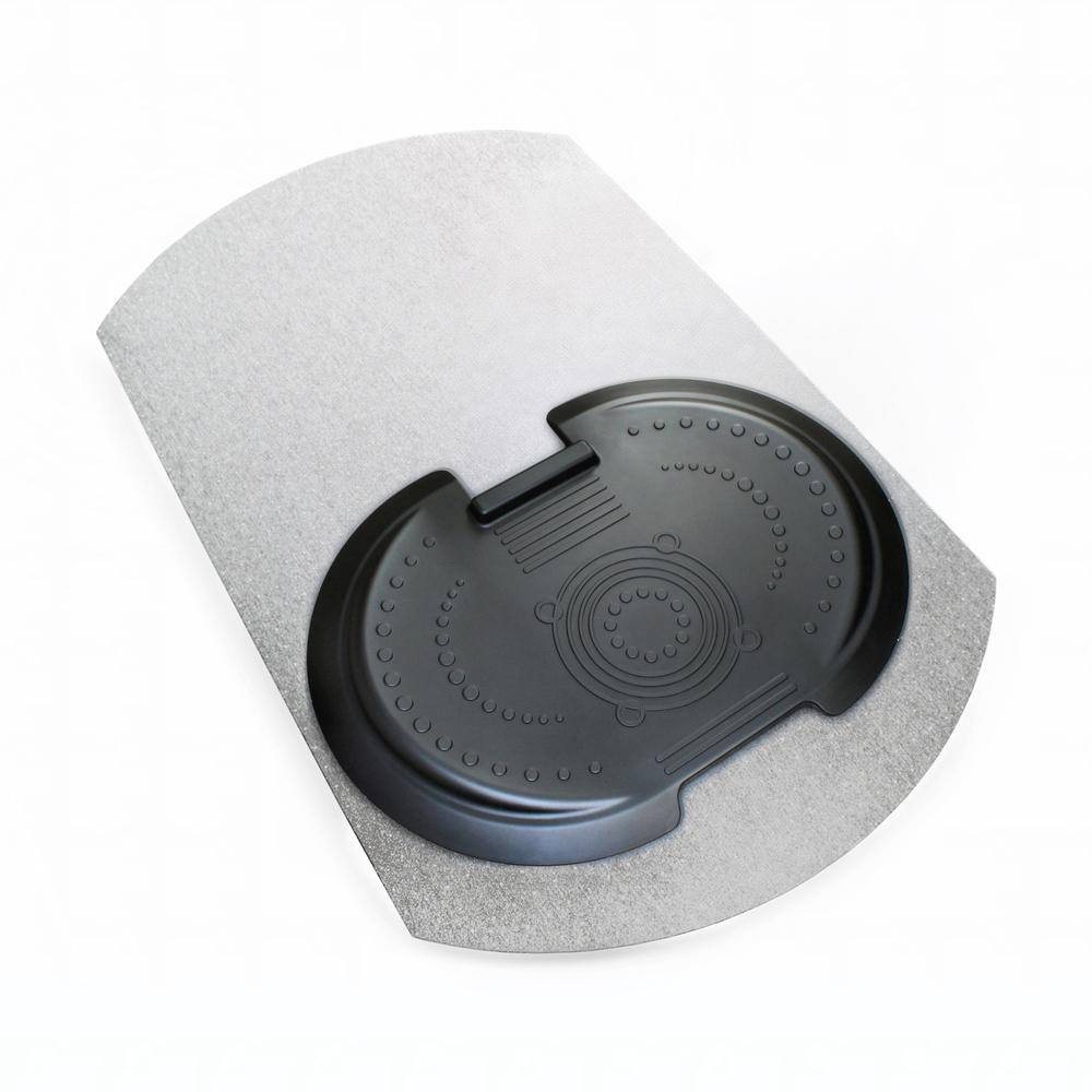 Alt View 2. Floortex - 5000 S2S "Sit to Stand" Solution for Carpets - Clear &  Black.