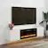 Front. Essen Blissed - 70 in. white Floating TV Stand with Electric Fireplace and LED Lights for TVs up to 80 in. Entertainment Center - White.