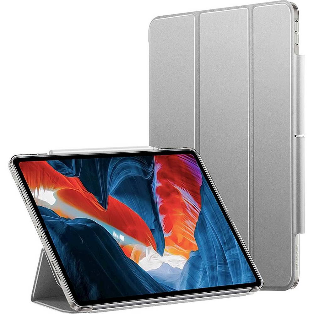 Alt View 12. SaharaCase - ESR Folio Case for Apple iPad Pro 12.9 (4th, 5th, and 6th Gen 2020-2022) - Gray.