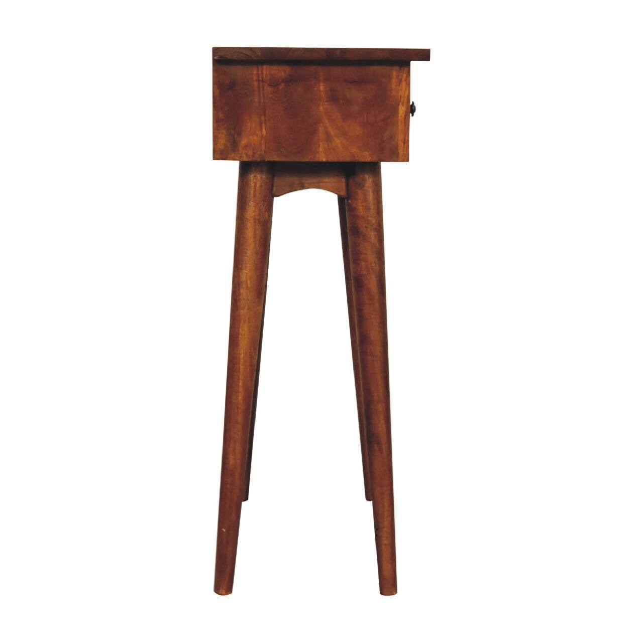 Alt View 4. Artisan Furniture - Artisan Furniture Solid WoodMini Chestnut Hallway Console - Brown.