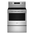 Maytag - 30 inch Wide 5 elements 5.3 cu. ft. Electric Range With No Preheat Air Fry and Air Baking - Stainless Steel