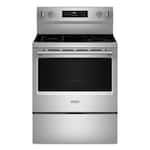 Maytag - 30-Inch Wide Electric Range With No Preheat Air Fry and Air Baking - 5.3 cu. ft - Stainless Steel
