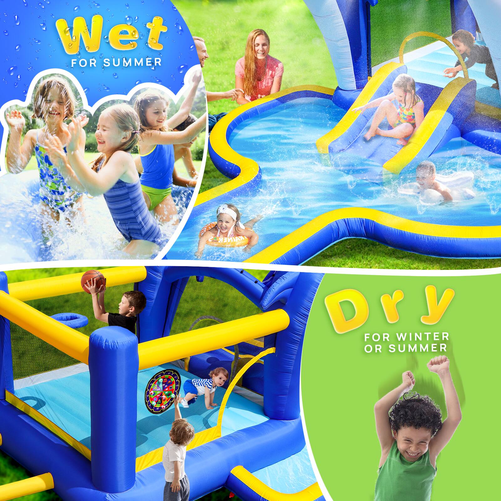 Wet FOR SUMMER  
Dry FOR WINTER OR SUMMER